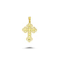 14K Gold Filigree Crucifix Cross Pendant