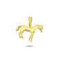 14K Gold Horse Animal Charm Necklace