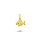 14K Gold Fish Animal Charm Necklace