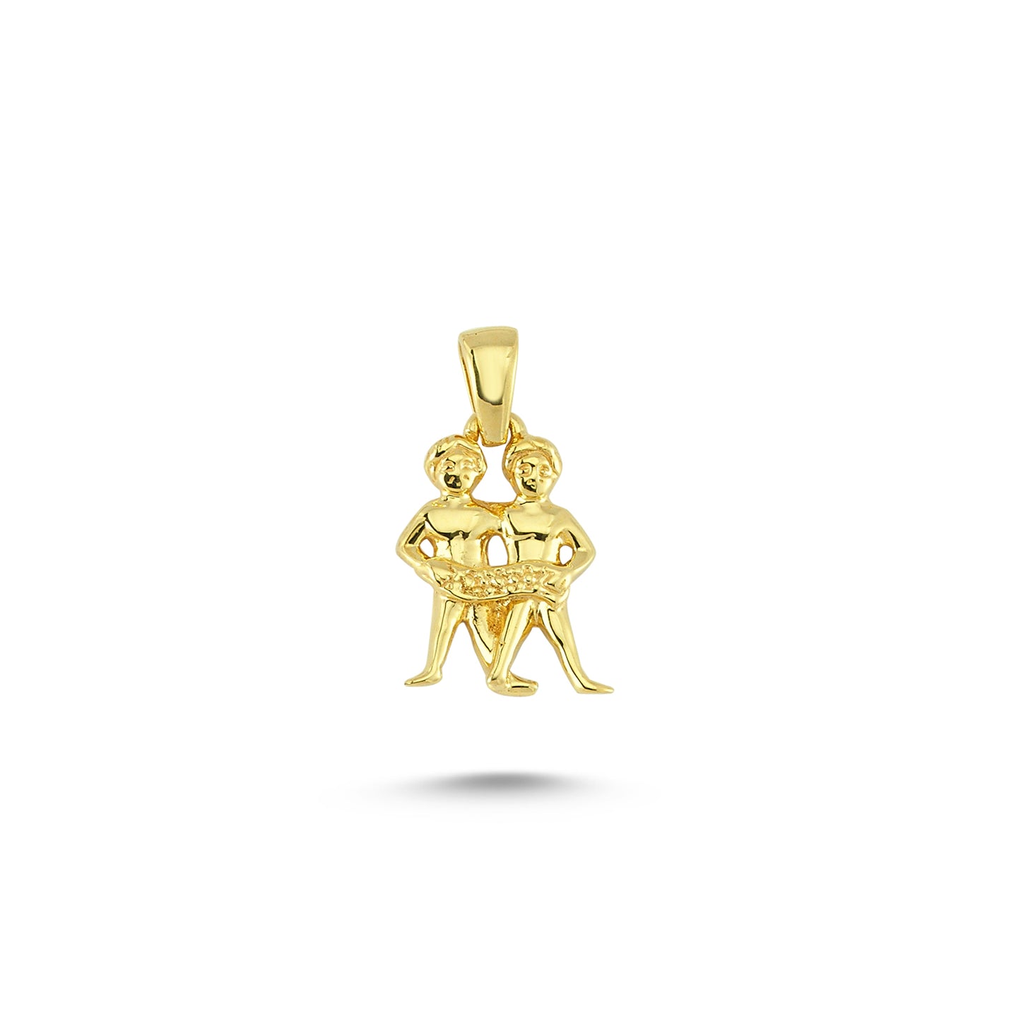 14K Gold Gemini Horoscope Charm Necklace