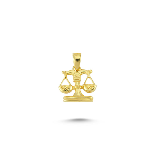 14K Gold Libra Horoscope Charm Necklace