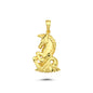 14K Gold Horse Animal Charm Necklace