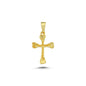 14K Gold Cross Charm Necklace