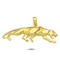 14K Gold Panther Animal Charm Necklace