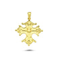 14K Gold Cross Charm Necklace