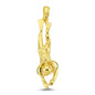 14K Gold Scuba Diver Sport Charm Necklace