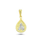 14K Gold Miraculous Mother Mary Charm Necklace