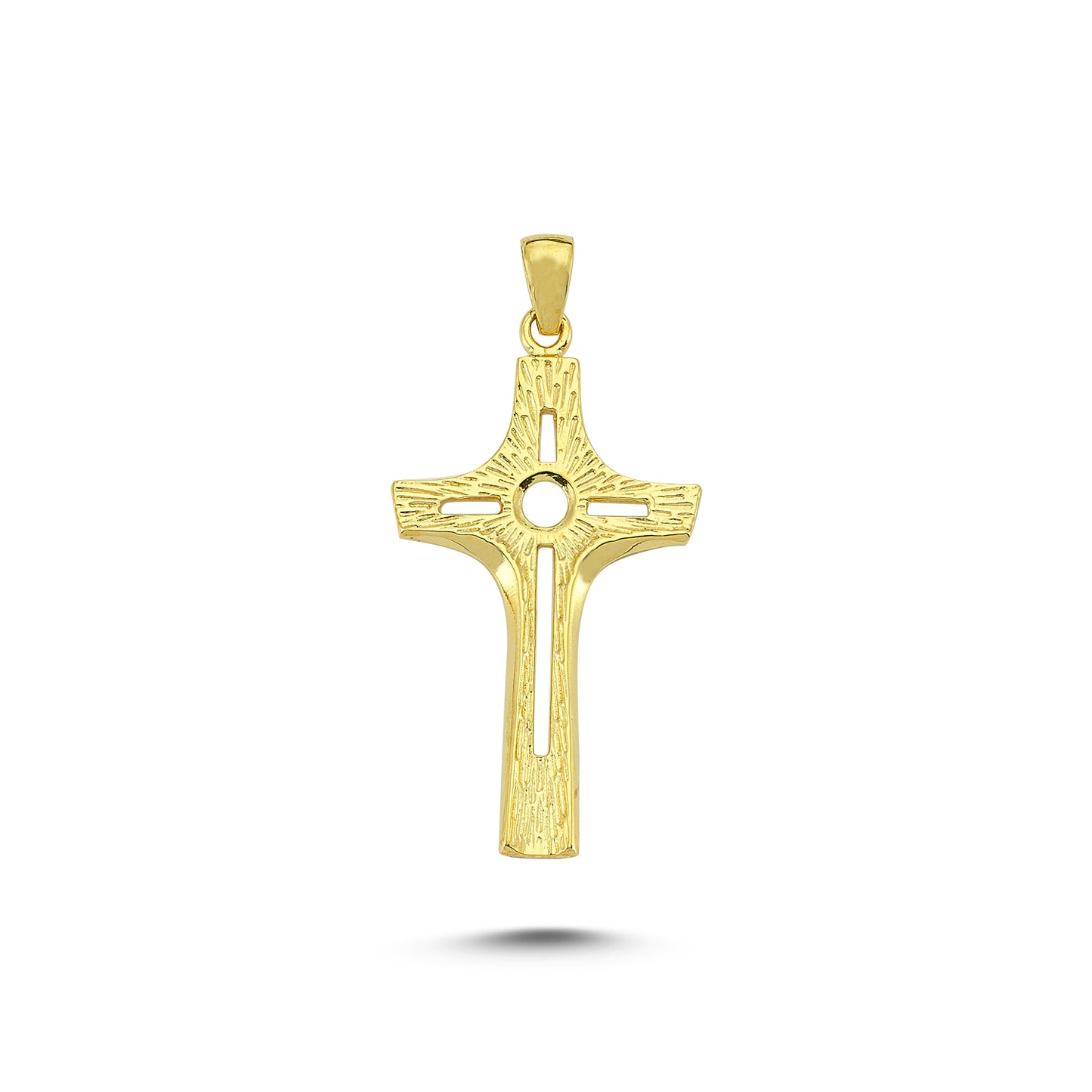 14K Gold Christ Charm Necklace