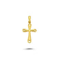 14K Gold Cross Charm Necklace