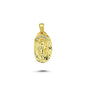 14K Gold Miraculous Mother Mary Charm Necklace