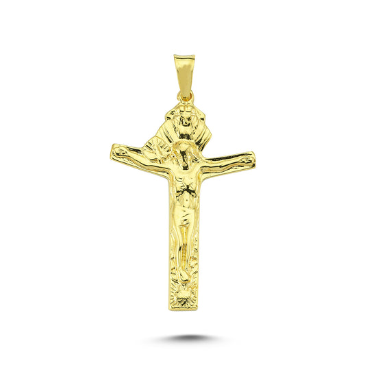 14K Gold Cross Charm Necklace