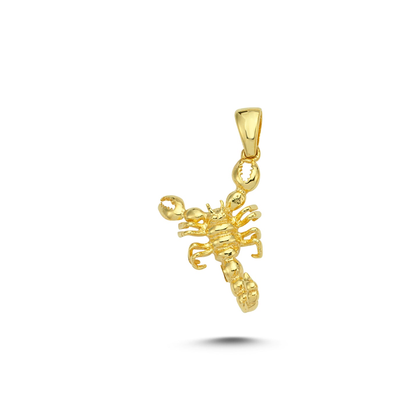 14K Gold Scorpion Animal Charm Necklace