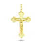 14K Gold Cross Charm Necklace