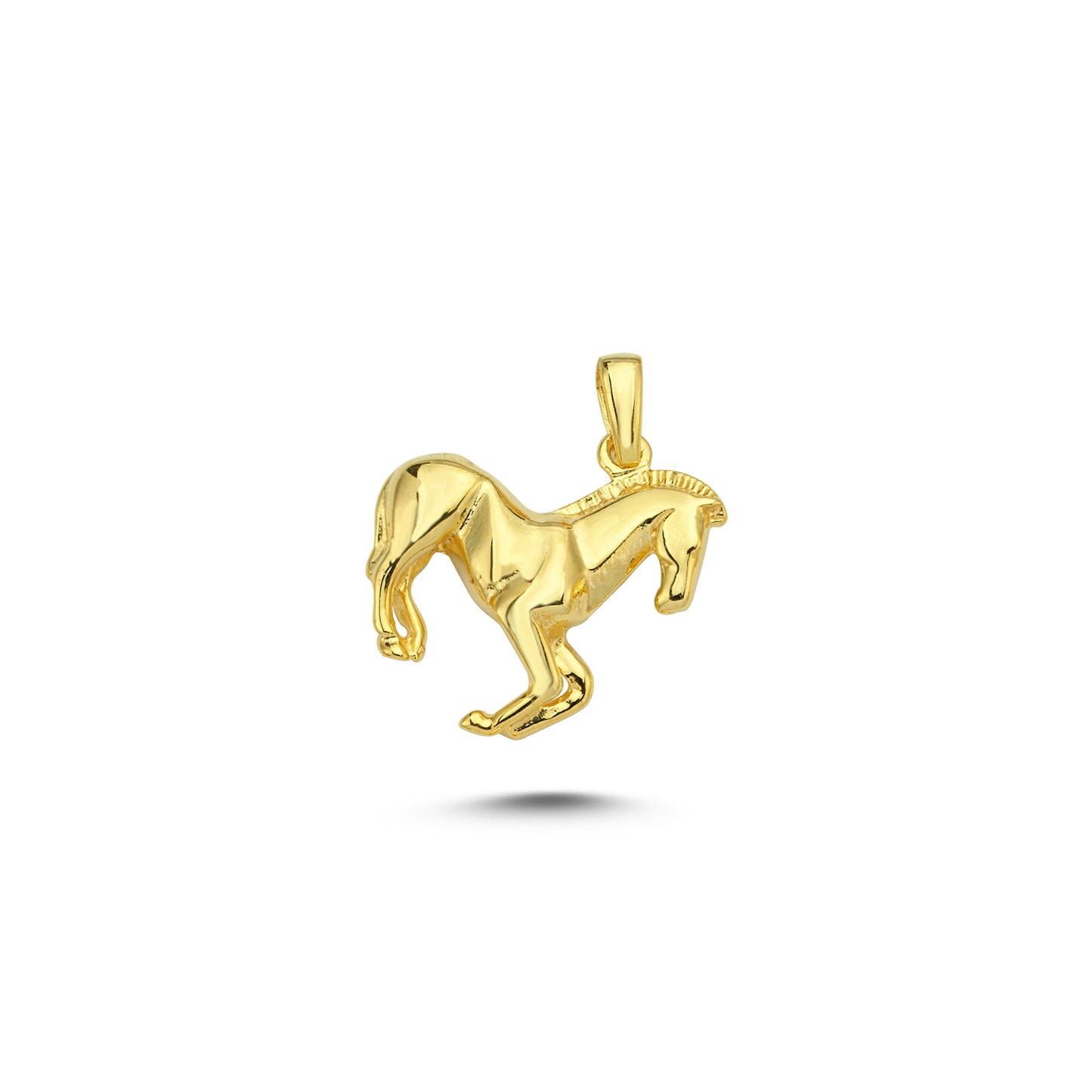 14K Gold Horse Animal Charm Necklace