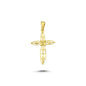 14K Gold Filigree Cross Pendant