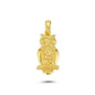 14K Gold Owl Animal Charm Necklace