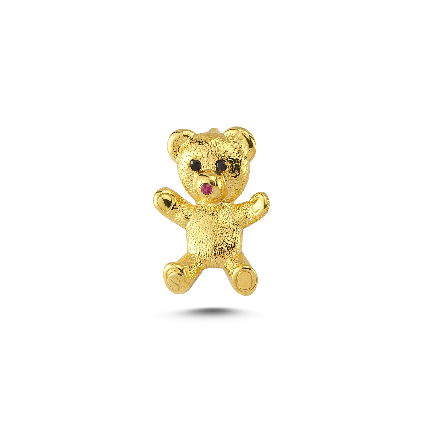 14K Gold Bear Animal Charm Necklace