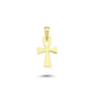 14K Gold Golden Life Cross Charm Necklace