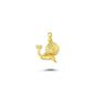 14K Gold Snail Animal Charm Necklace