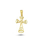 14K Gold Filigree Cross Pendant