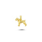 14K Gold Dog Animal Charm Necklace