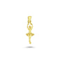 14K Gold Ballerina Charm Necklace