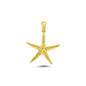 14K Gold Starfish Animal Charm Necklace