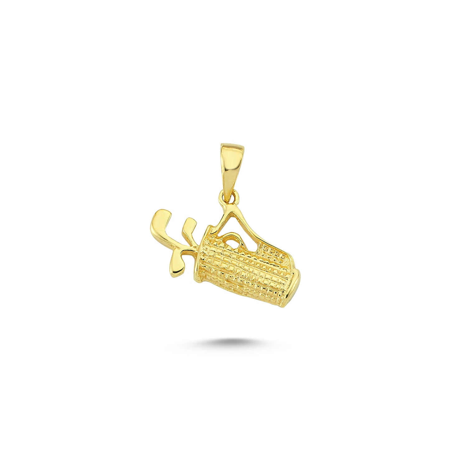 14K Gold Trundler Charm Necklace