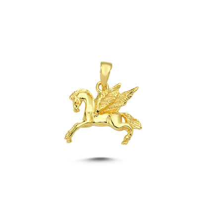 14K Gold Unicorn Animal Charm Necklace