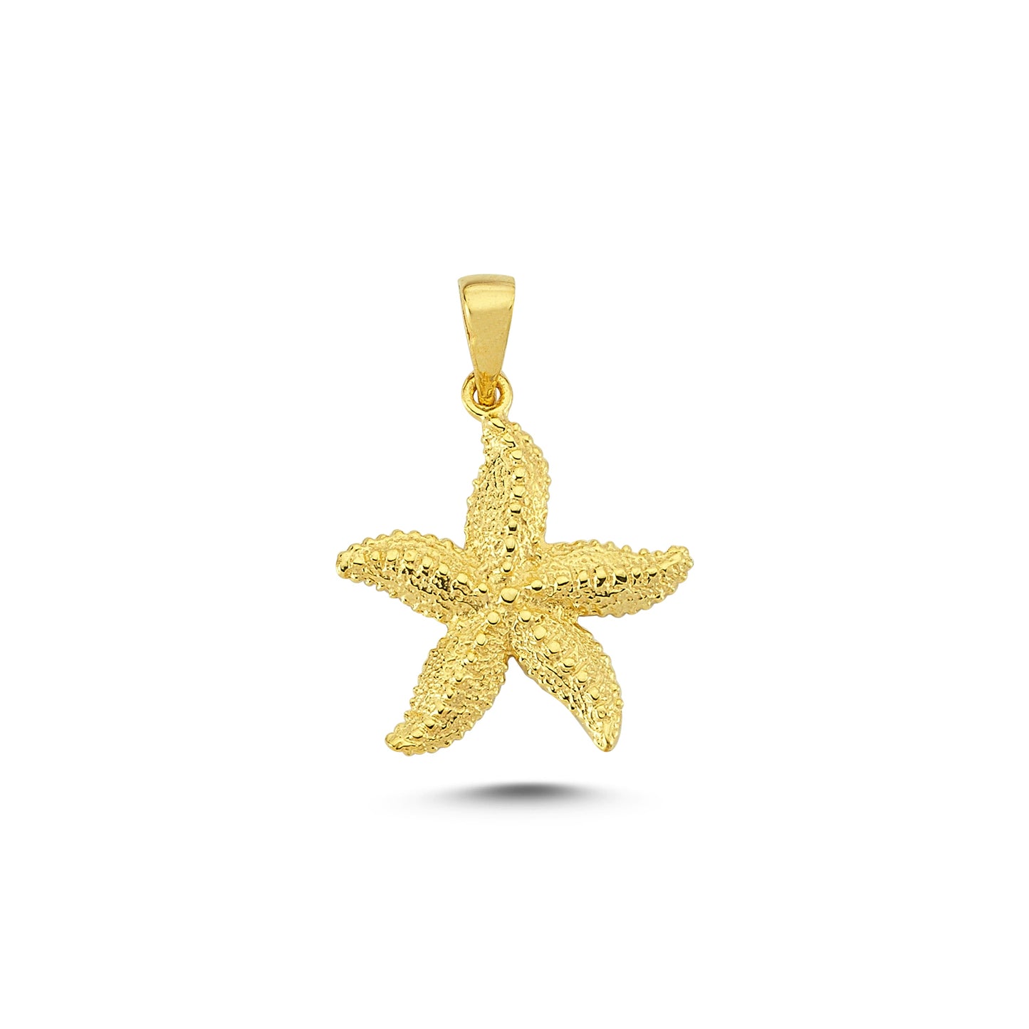 14K Gold Starfish Animal Charm Necklace