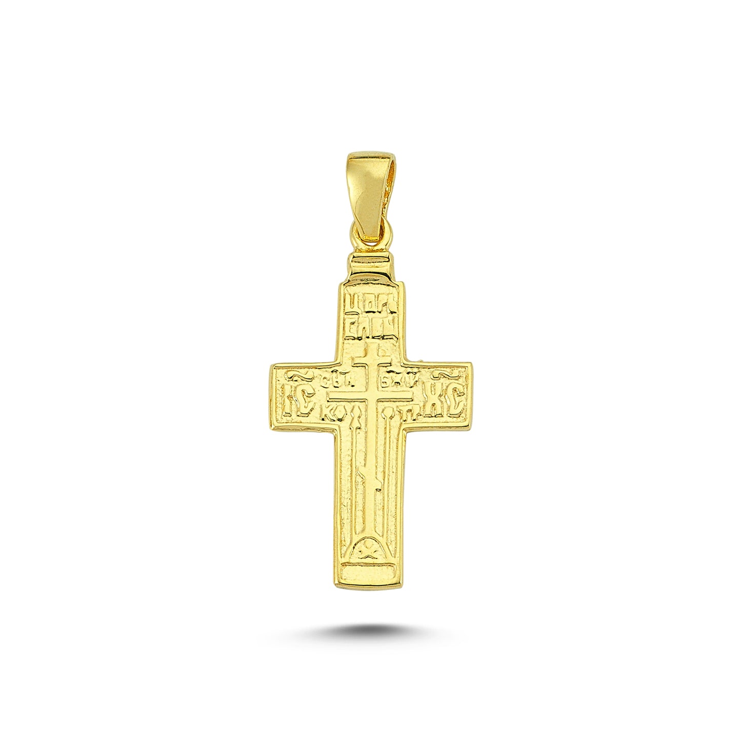 14K Gold Cross Charm Necklace