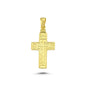 14K Gold Cross Charm Necklace