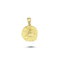 14K Gold Sagittarius Zodiac Coin Charm Necklace