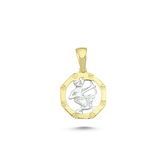 14K Gold Sagittarius Charm Necklace