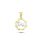 14K Gold Aries Charm Necklace