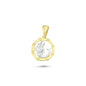 14K Gold Aquarius Charm Necklace