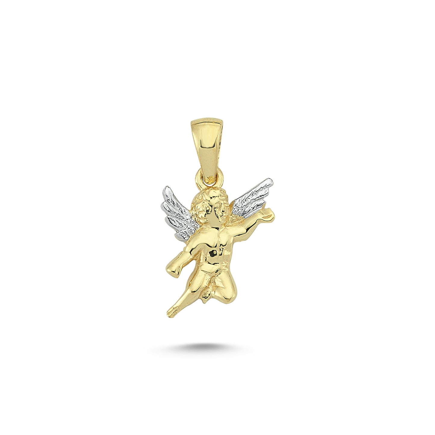 14K Gold Angel Charm Necklace