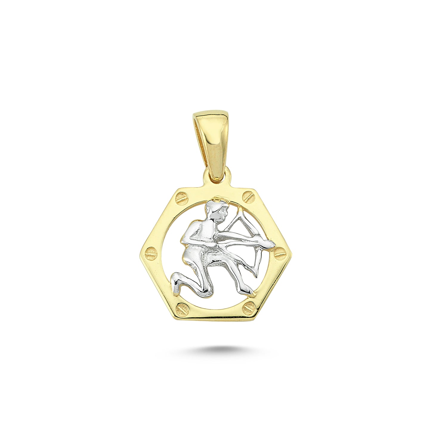 14K Gold Sagittarius Charm Necklace