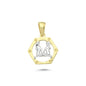 14K Gold Gemini Charm Necklace