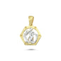 14K Gold Aquarius Charm Necklace