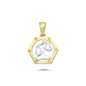 14K Gold Libra Charm Necklace