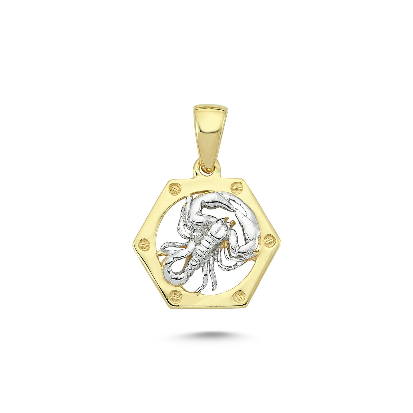 14K Gold Cancer Charm Necklace