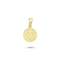 14K Gold Libra Coiın Charm Necklace