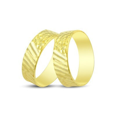 14K Gold Fantasy Wedding Band Ring