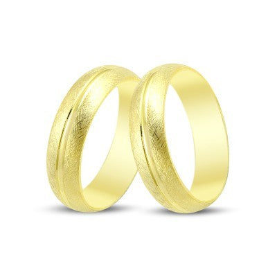 14K Gold Fantasy Wedding Band Ring