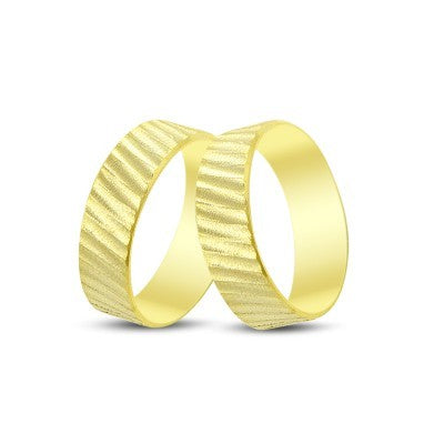 14K Gold Fantasy Wedding Band Ring