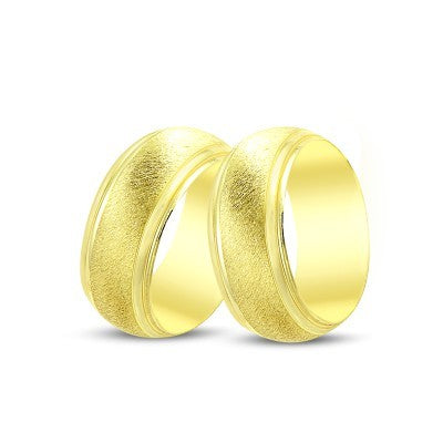 14K Gold Fantasy Wedding Band Ring