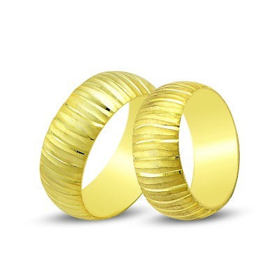 14K Gold Fantasy Wedding Band Ring