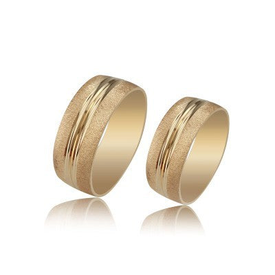 14K Gold Fantasy Wedding Band Ring