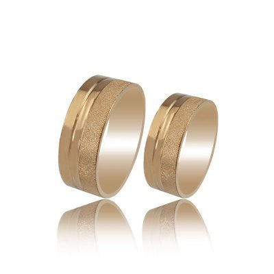 14K Gold Fantasy Wedding Band Ring